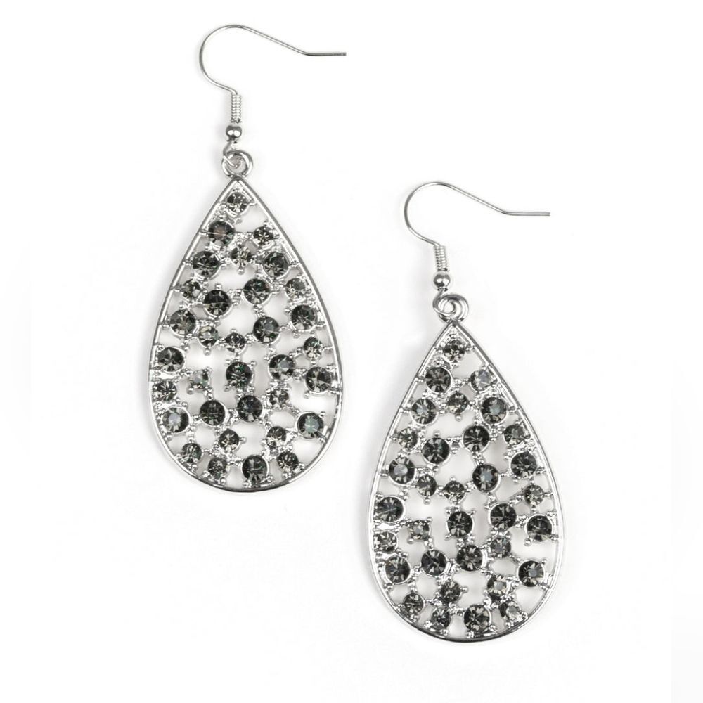 Paparazzi Call Me Ms. Universe Silver Earrings